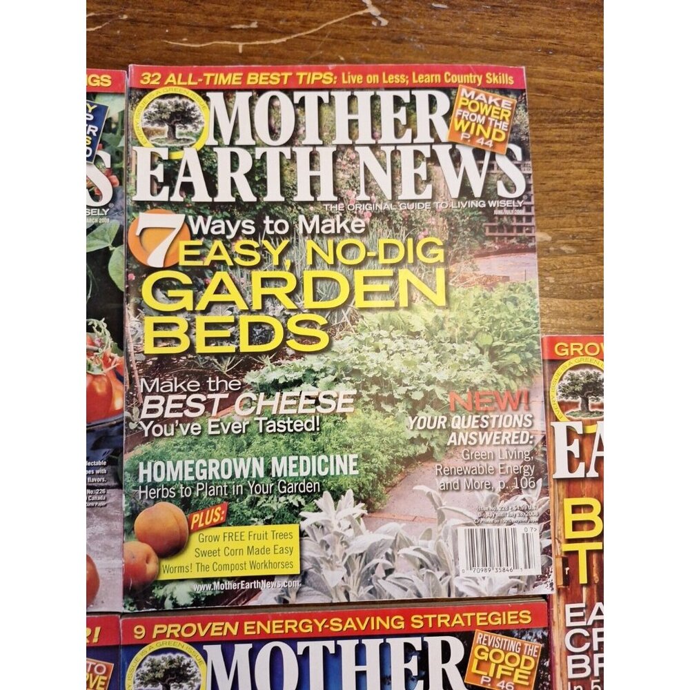 Mother Earth News Feb 2008-Jan 2009 Magazine Gardening Organic 5 Lot No Apr/may - Picture 4 of 6